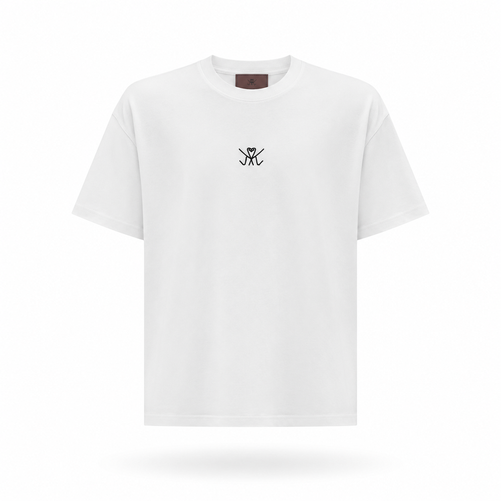 Kioo boxy white Tee