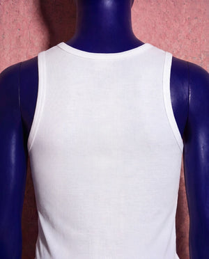 Kioo white ribbed tank