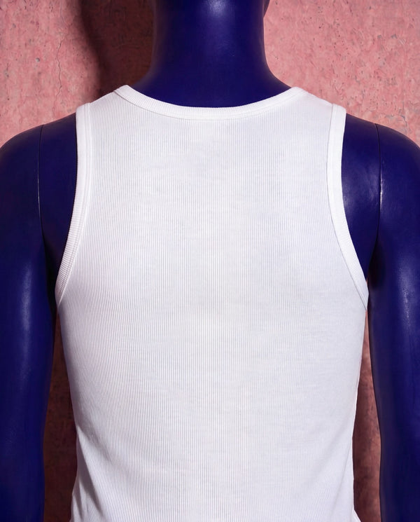 Kioo white ribbed tank